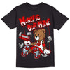 Cherry 11s DopeSkill T-Shirt Money Is Our Motive Bear Graphic - Black