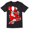 Cherry 11s DopeSkill T-Shirt Sneakerhead BEAR Graphic - Black