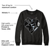 Black Metallic Chrome 6s DopeSkill Sweatshirt Heart AJ 6 Graphic