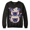 Jordan 7 SE Sapphire DopeSkill Sweatshirt Dope Bear Graphicv - Black 