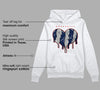 Midnight Navy 4s DopeSkill Hoodie Sweatshirt Slime Drip Heart Graphic