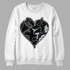 Black Metallic Chrome 6s DopeSkill Sweatshirt Heart Jordan 6 Graphic - White