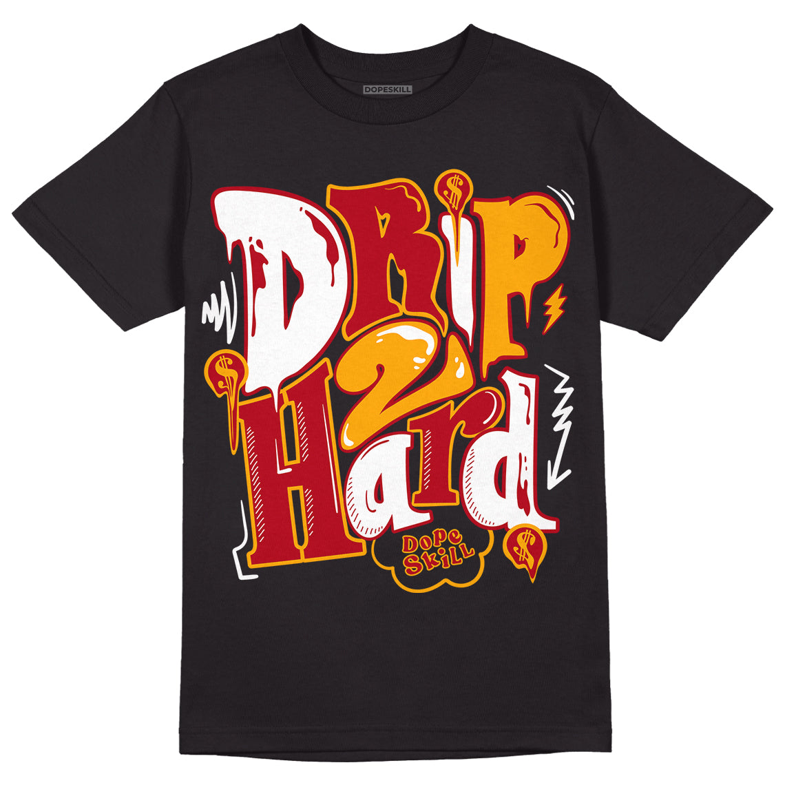 Cardinal 7s DopeSkill T-Shirt Drip Too Hard Graphic - Black 