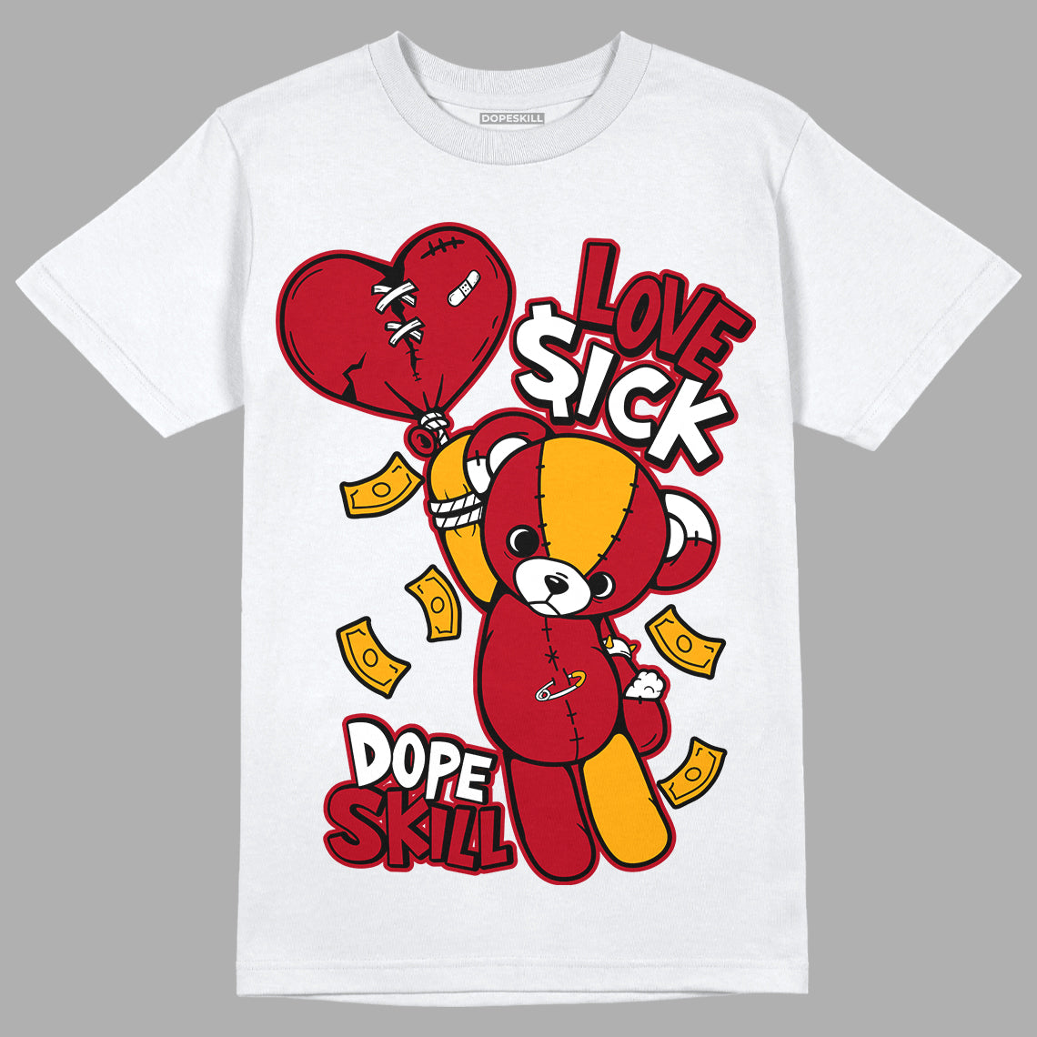 Cardinal 7s DopeSkill T-Shirt Love Sick Graphic - White 