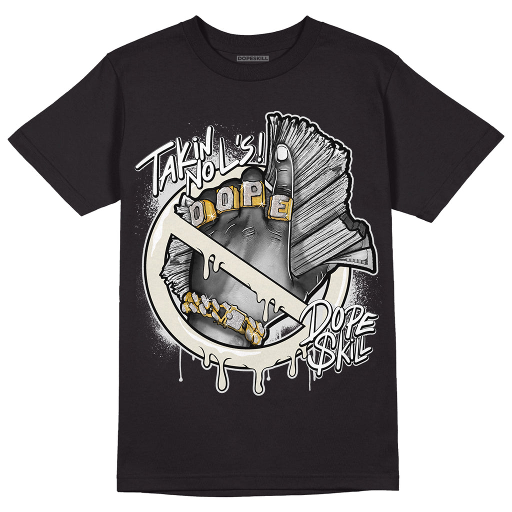 Light Orewood Brown 11s Low DopeSkill T-Shirt Takin No L's Graphic - Black