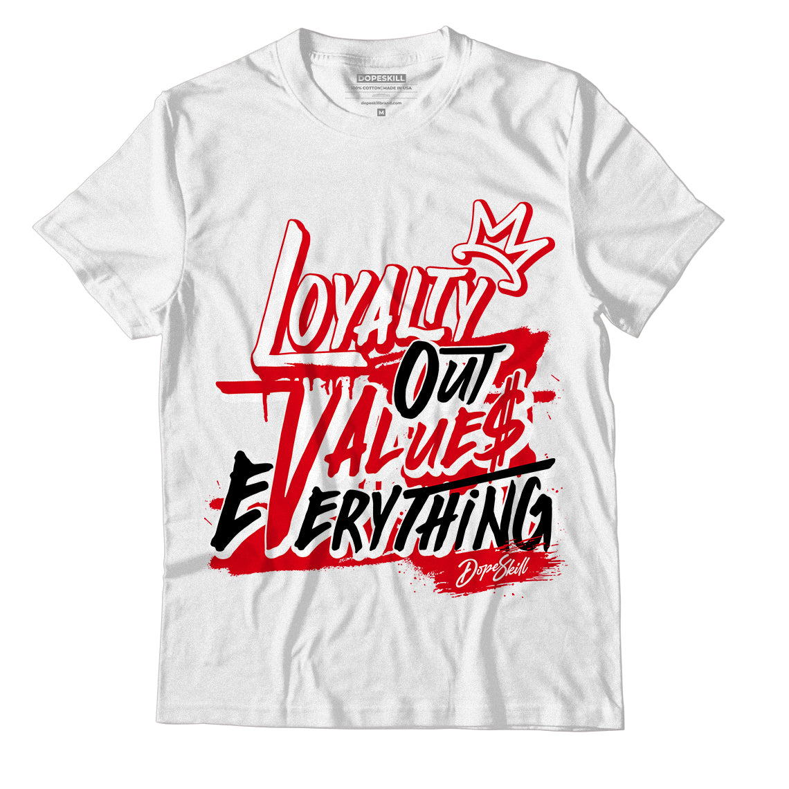 Jordan 1 Heritage DopeSkill T-Shirt LOVE Graphic - White