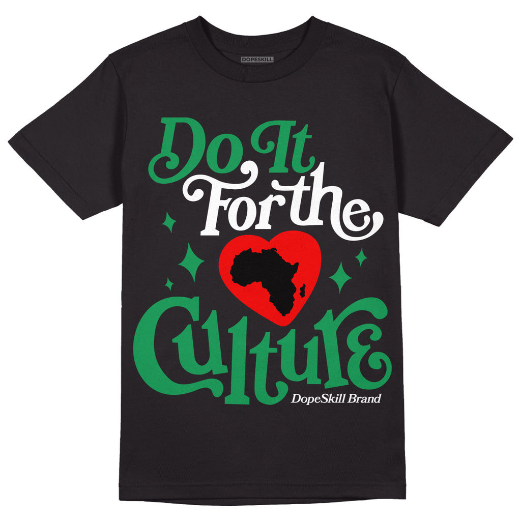 Jordan 6 Rings "Lucky Green" DopeSkill T-Shirt Do It For The Culture Graphic Streetwear - Black