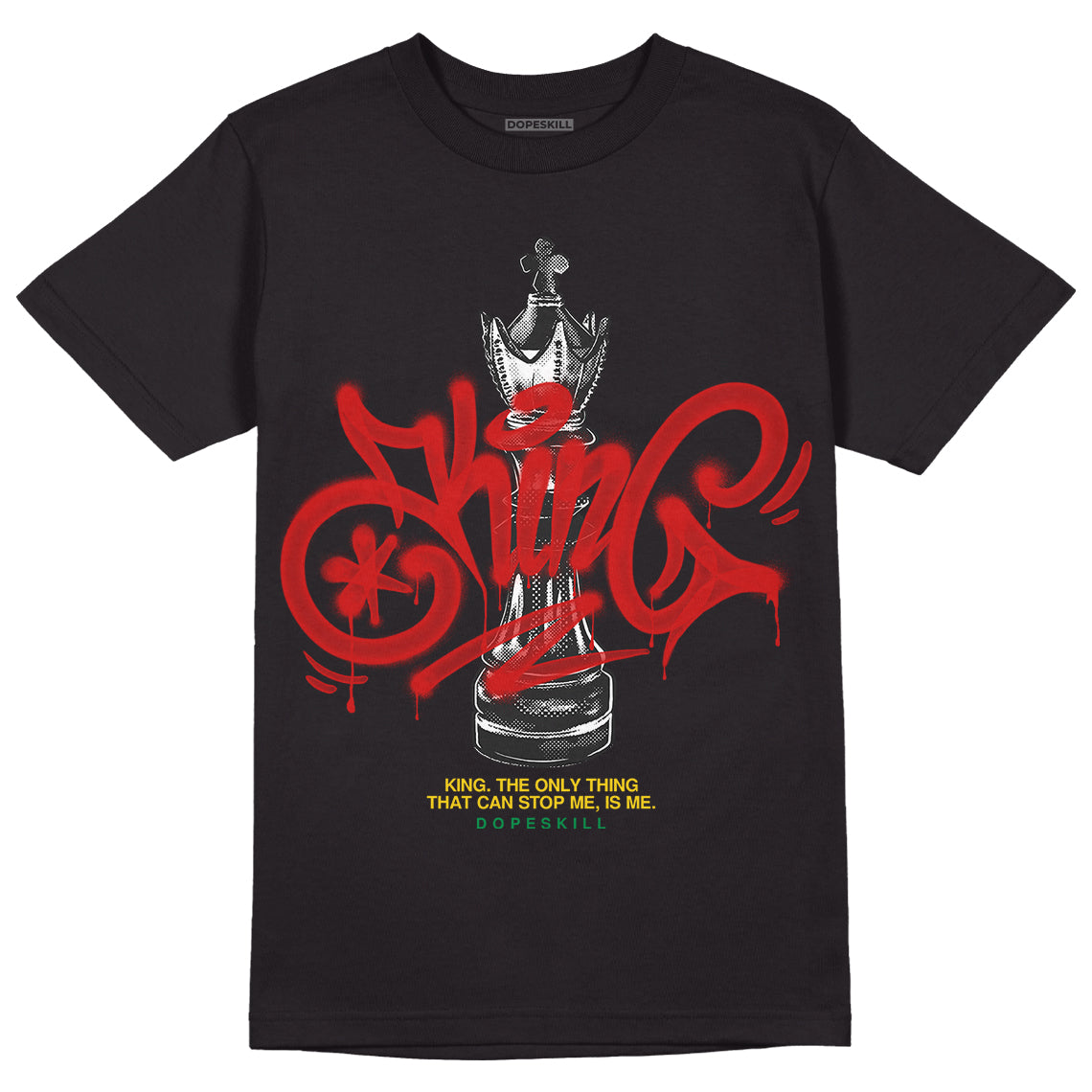 Black History Collection DopeSkill T-Shirt King Chess Graphic - Black