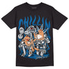 Jordan 3 Retro Wizards DopeSkill T-Shirt Chillin Graphic Streetwear - Black