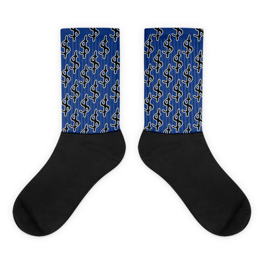Jordan 13 Brave Blue Dopeskill Socks Money Graphic