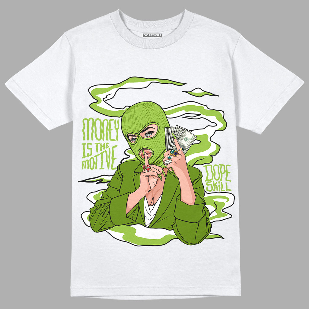 Dunk Low 'Chlorophyll' DopeSkill T-Shirt Money Is The Motive Graphic - White 