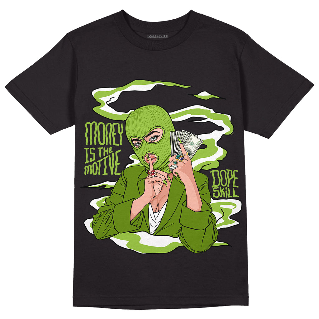 Dunk Low 'Chlorophyll' DopeSkill T-Shirt Money Is The Motive Graphic - Black