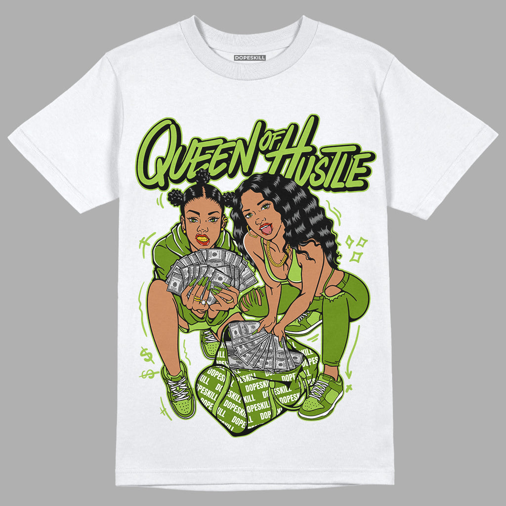 Dunk Low 'Chlorophyll' DopeSkill T-Shirt Queen Of Hustle Graphic - White 