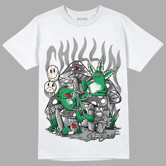 Jordan 3 WMNS “Lucky Green” DopeSkill T-Shirt Chillin Graphic Streetwear - White