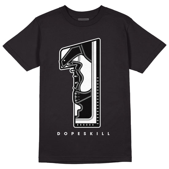 Jordan 1 High 85 Black White DopeSkill T-Shirt No.1 Graphic Streetwear  - Black 