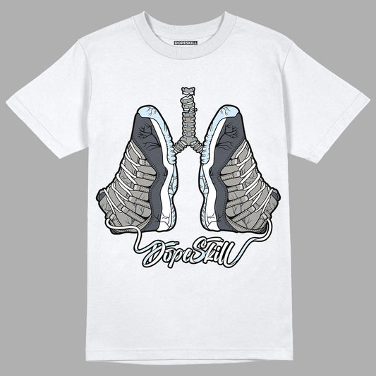 Cool Grey 11s DopeSkill T-Shirt Breathe Graphic, hiphop tees, grey graphic tees, sneakers match shirt - White