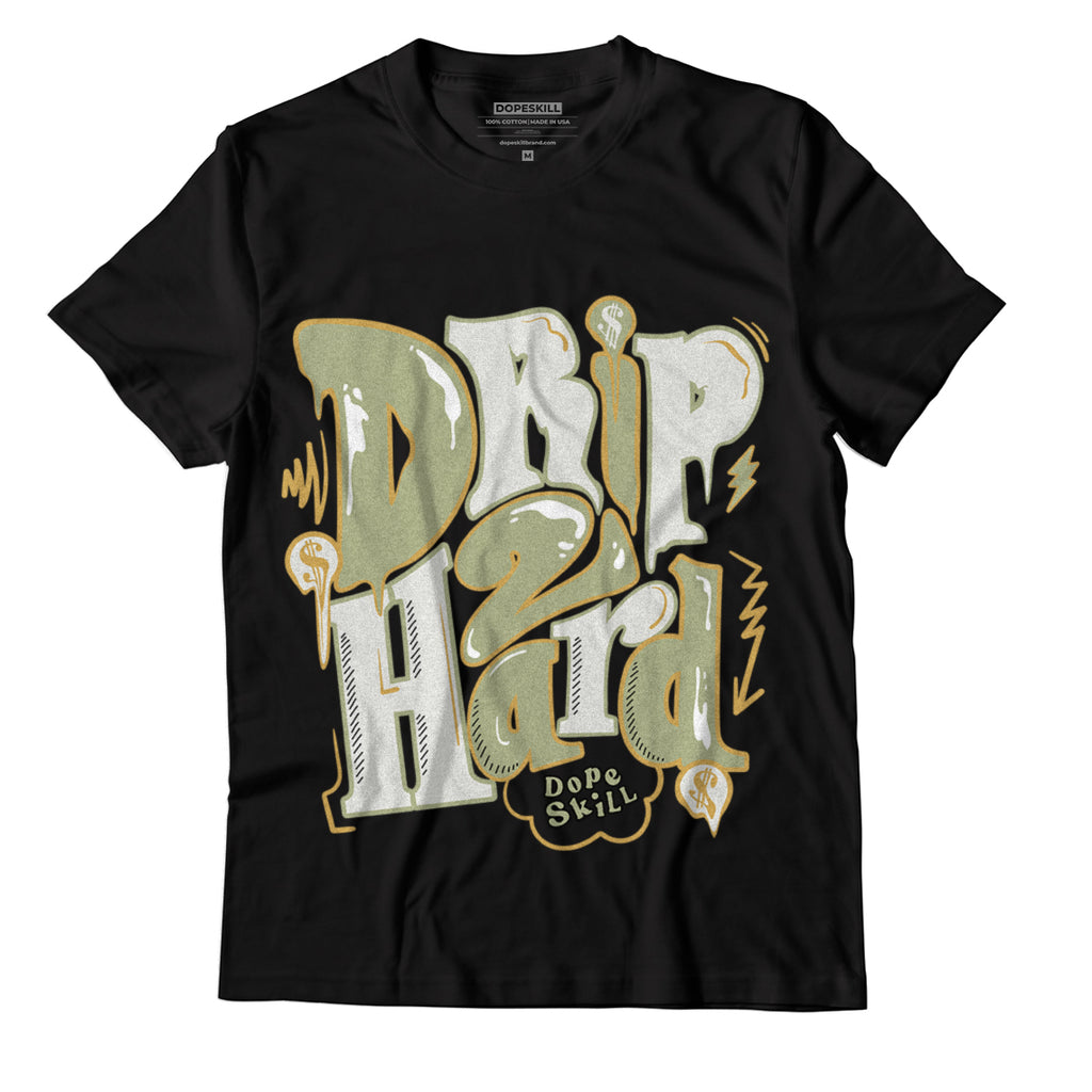 Jordan 5 Jade Horizon DopeSkill T-Shirt Drip Too Hard Graphic - Black 