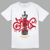 Jordan 7 Retro Cardinal DopeSkill T-Shirt King Chess Graphic Streetwear - White