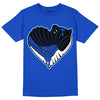 Hyper Royal 12s DopeSkill Hyper Royal T-shirt Heart Jordan 12 Graphic