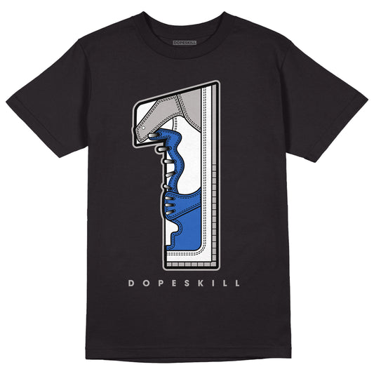 True Blue 1s DopeSkill T-Shirt No.1 Graphic - Black