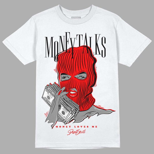 Chile Red 9s DopeSkill T-Shirt Money Talks Graphic