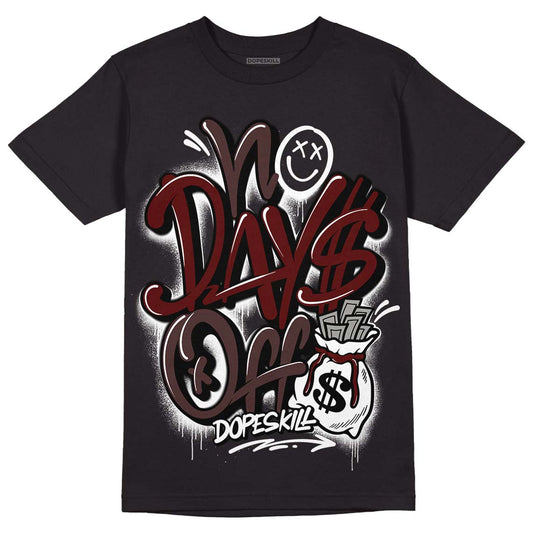 Jordan 12 x A Ma Maniére  DopeSkill T-Shirt No Days Off Graphic Streetwear - Black 
