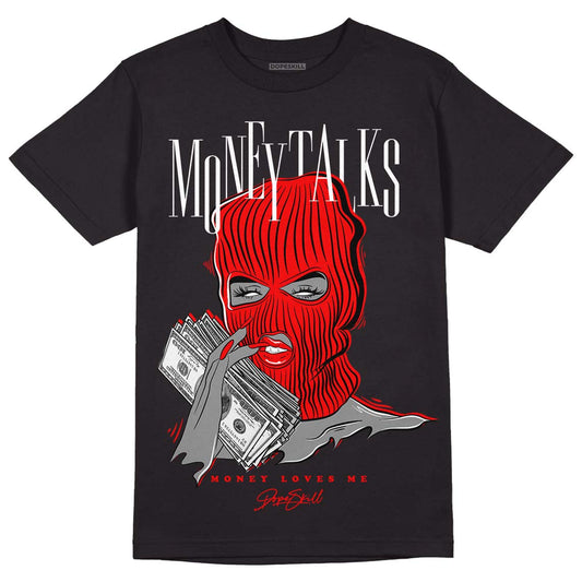 Chile Red 9s DopeSkill T-Shirt Money Talks Graphic