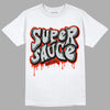 Black Canvas 4s DopeSkill T-Shirt Super Sauce Graphic - White 