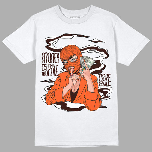 Starfish 1s DopeSkill T-Shirt Money Is The Motive Graphic - White