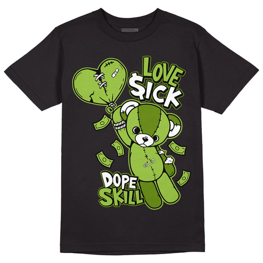 Dunk Low 'Chlorophyll' DopeSkill T-Shirt Love Sick Graphic - Black 