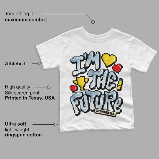 Acid Wash Denim 6s DopeSkill Toddler Kids T-shirt I'm The Future Graphic
