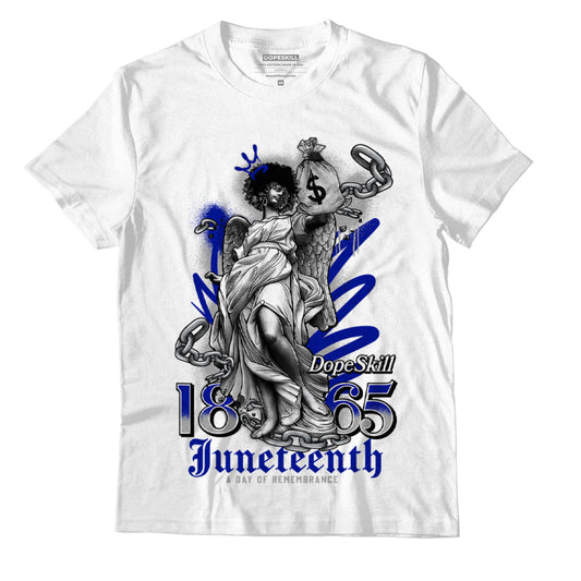 AJ 5 Racer Blue DopeSkill T-Shirt Juneteenth Graphic