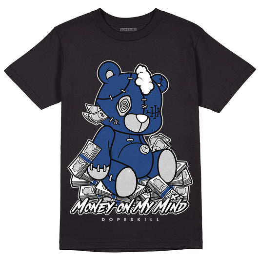 Jordan 13 French Blue DopeSkill T-Shirt MOMM Bear Graphic - Black 