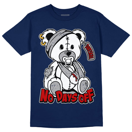 Midnight Navy 4s DopeSkill Midnight Navy T-shirt Hurt Bear Graphic