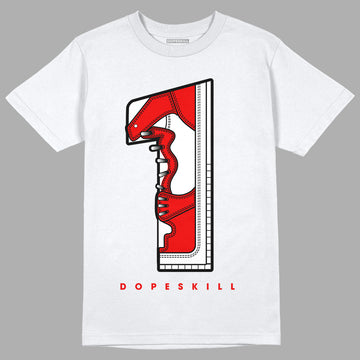 SB Dunk Low Cherry Sample DopeSkill T-Shirt No.1 Graphic Streetwear  - White 