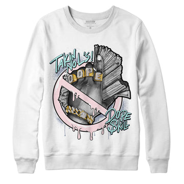 Jordan 5 Easter DopeSkill Sweatshirt Takin No L's Graphic - White