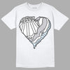 Jordan 11 Retro Low Cement Grey DopeSkill T-Shirt Heart Jordan 11 Graphic Streetwear - White