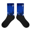 AJ 5 Racer Blue Dopeskill Socks ROMAN NUMERALS Graphic