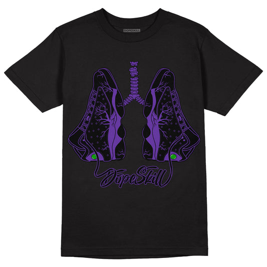 Court Purple 13s DopeSkill T-Shirt Breathe Graphic - Black