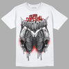 Fire Red 9s DopeSkill T-Shirt DopeSkill Evolution Graphic - White 