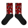 Mushroom Sublimated Socks Match AJ 9 Chile Red