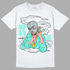 New Emerald 1s DopeSkill T-Shirt Money Is The Motive Graphic - White 