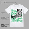 AJ 13 Lucky Green DopeSkill T-Shirt Real Ones Move In Silence Graphic
