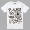 Jordan 1 Low OG “Reverse Mocha” DopeSkill T-Shirt Real Ones Move In Silence Graphic - White