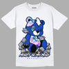 Hyper Royal 12s DopeSkill T-Shirt MOMM Bear Graphic - White