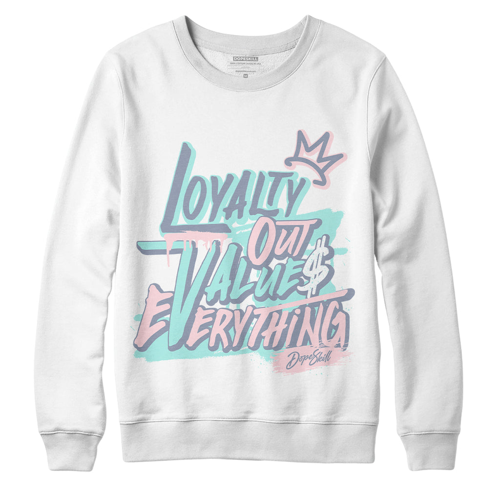 Jordan 5 Easter DopeSkill Sweatshirt LOVE Graphic - White