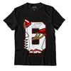 Jordan 6 “Red Oreo” DopeSkill T-Shirt Number No.6 Graphic - Black