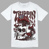 Jordan 12 x A Ma Maniére DopeSkill T-Shirt Trippin Graphic Streetwear  - White 