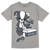 Cool Grey 11s DopeSkill Grey T-shirt Sneakerhead BEAR Graphic, hiphop tees, grey graphic tees, sneakers match shirt