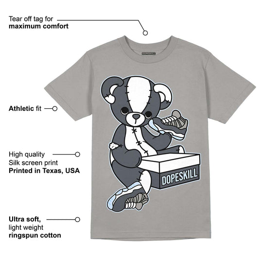 Cool Grey 11s DopeSkill Grey T-shirt Sneakerhead BEAR Graphic